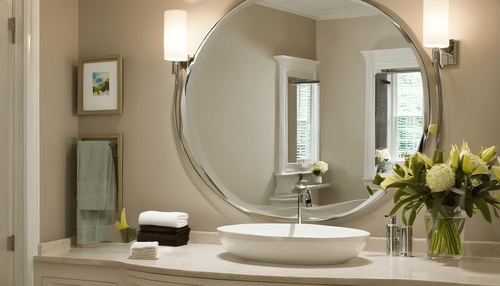 round bathroom mirrors